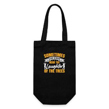Parfois, je peux presque entendre le rire - Sac à bouteille - noir - Devant
