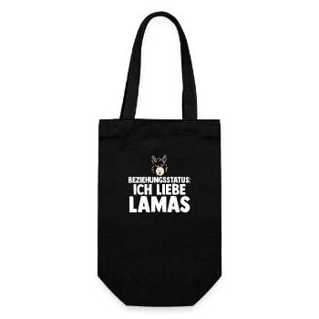 Lama - Geschenkbeutel für Flaschen - Schwarz - Vorne