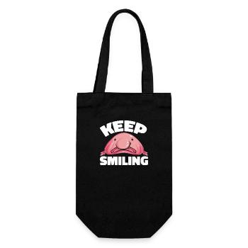 Blob fish - Gift Bag for Bottles - black - Front