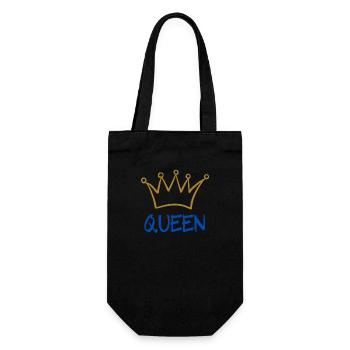 Queen 2 - Geschenkbeutel für Flaschen - Schwarz - Vorne