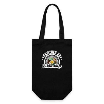 Bibimbap Food Korean Cuisine Asian - Gift Bag for Bottles - black - Front