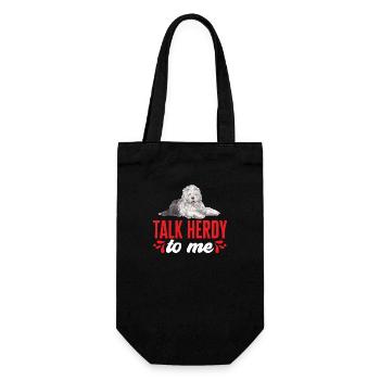 Old English Sheepdog Sheepie Bobtail - Gift Bag for Bottles - black - Front
