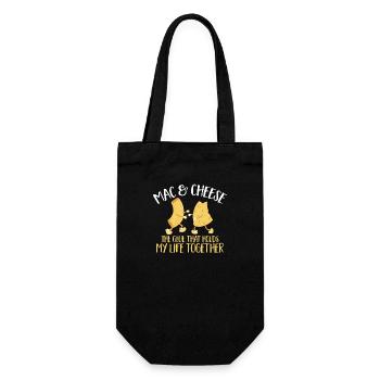 Macaroni Cheese Lover Mac And Cheese - Gift Bag for Bottles - black - Front