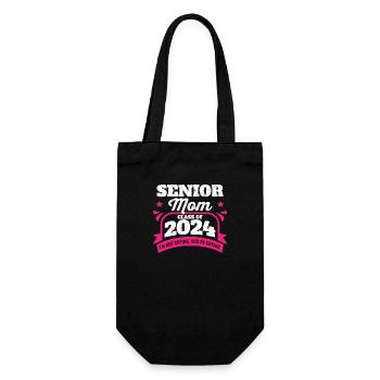 Senior Mom Class of 2024 Proud Mama Graduation - Geschenkbeutel für Flaschen - Schwarz - Vorne