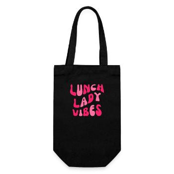 Mittagessen Lady Vibes - Geschenkbeutel für Flaschen - Schwarz - Vorne