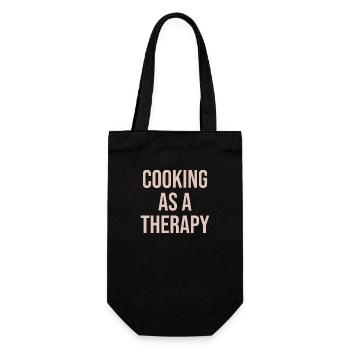 La cuisine comme thérapie Conception de cuisine avec sens - Sac à bouteille - noir - Devant