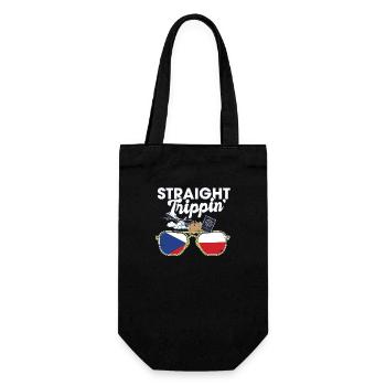 Straight Trippin' Czech Vacation Tour Travel Trip - Gift Bag for Bottles - black - Front