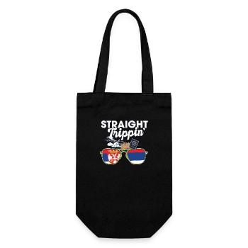 Straight Trippin' Serbia Vacation Tour Travel - Geschenkbeutel für Flaschen - Schwarz - Vorne