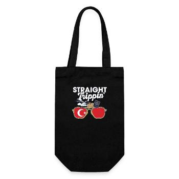 Straight Trippin' Turkey Vacation Tour Travel - Gift Bag for Bottles - black - Front