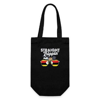 Straight Trippin' Uganda Vacation Tour Travel - Gift Bag for Bottles - black - Front