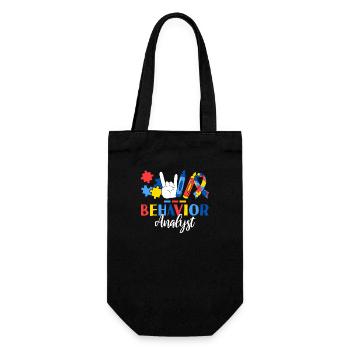 Behavior Analyst Registered ABA Therapist - Gift Bag for Bottles - black - Front