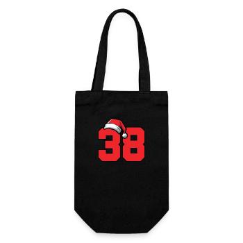 38 Number Christmas - Gift Bag for Bottles - black - Front