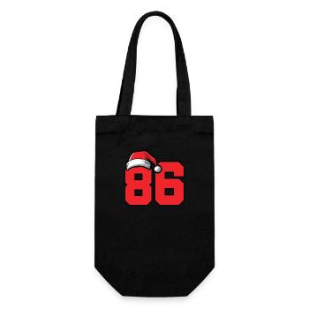 86 Number Christmas - Gift Bag for Bottles - black - Front