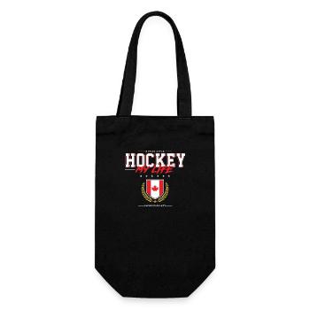 Hockey my Life - Gift Bag for Bottles - black - Front