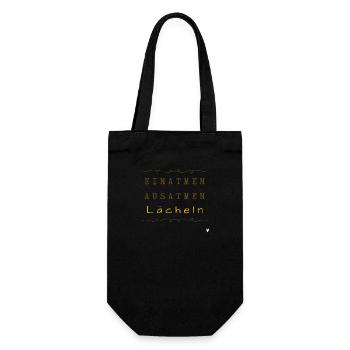 Inspirez Expirez Sourire - Sac à bouteille - noir - Devant