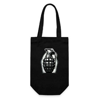 Explosive Charge: Hand Grenade - Gift Bag for Bottles - black - Front