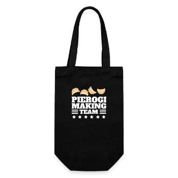 Pierogi Making Team Polish Pride Food Maker - Geschenkbeutel für Flaschen - Schwarz - Vorne