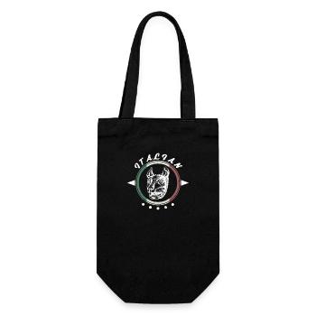 Kapitolinischer Wolf Rom Italien Antik Symbol - Geschenkbeutel für Flaschen - Schwarz - Vorne