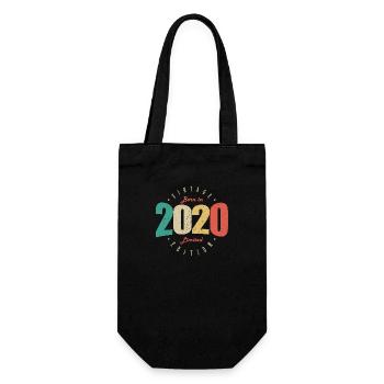 2020 Vintage Retro Geburtstagsgeschenk 2020 - Geschenkbeutel für Flaschen - Schwarz - Vorne