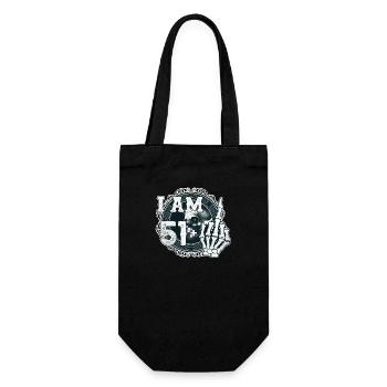 I'm 51 plus 1 middle finger Skull funny 52nd - Gift Bag for Bottles - black - Front