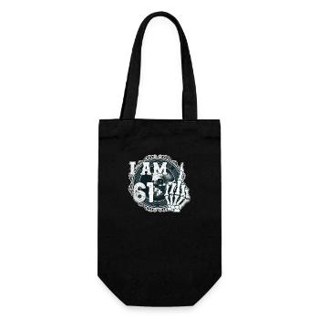 I'm 61 plus 1 middle finger Skull funny 62nd - Gift Bag for Bottles - black - Front