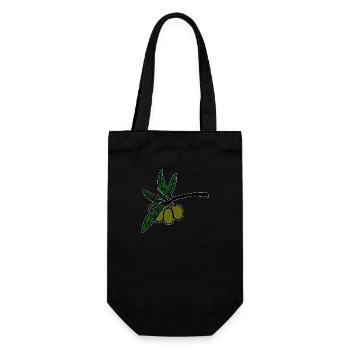 Olive branch - Gift Bag for Bottles - black - Front