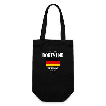 Dortmund - Geschenkbeutel für Flaschen - Schwarz - Vorne