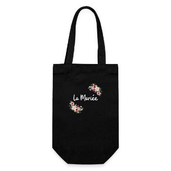 La mariée fleurs - Sac à bouteille - noir - Devant