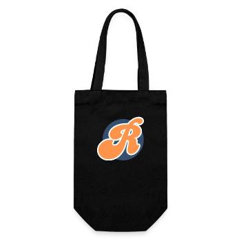 Lettre r orange sport - Sac à bouteille - noir - Devant