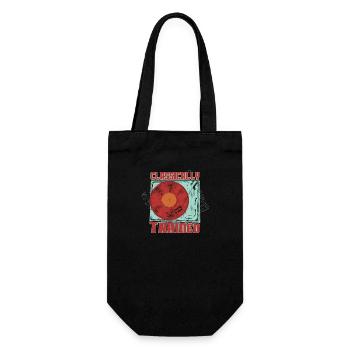 Classically Trained Vintage Record Player - Gift Bag for Bottles - black - Front