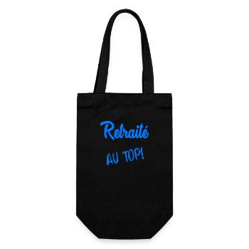 RETRAITE. RETRAITE. RETRAITEE. RETRAITE. - Sac à bouteille - noir - Devant