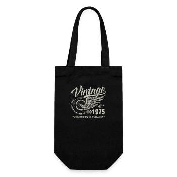 50e anniversaire 50 ans Né 1975 Homme Femme - Sac à bouteille - noir - Devant
