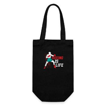 La boxe est l’entraînement de boxeur Life - Sac à bouteille - noir - Devant