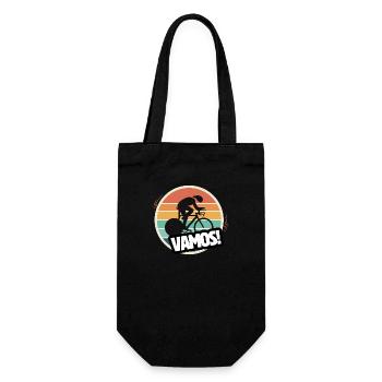 Vamos retro track cyclist - Gift Bag for Bottles - black - Front