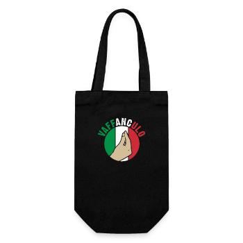 Italien Italiener Vaffanculo - Geschenkbeutel für Flaschen - Schwarz - Vorne