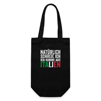 Italie Vaffanculo italien - Sac à bouteille - noir - Devant