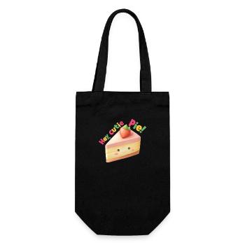 Hey, Cutie Pie! - Gift Bag for Bottles - black - Front