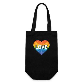 LGBTQ Love - Gift Bag for Bottles - black - Front