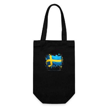 Sverige Suède Drapeau Schweden Flagge - Sac à bouteille - noir - Devant