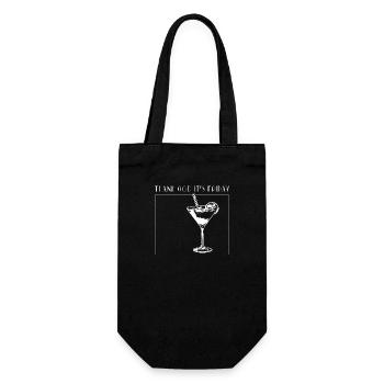 Thank God it's Friday - Gift Bag for Bottles - black - Front