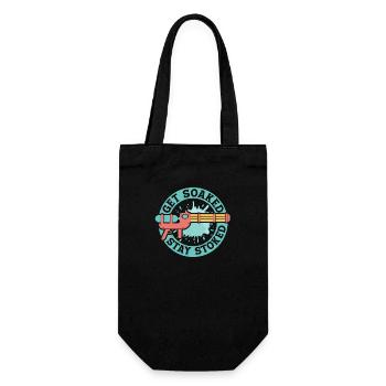 Get Soaked, Stay Stoked Water Fun Summer Squirt Gu - Gift Bag for Bottles - black - Front