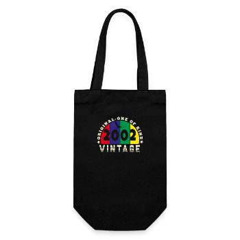 Jahrgang 2002 Retro - Bursdag - Geschenkbeutel für Flaschen - Schwarz - Vorne