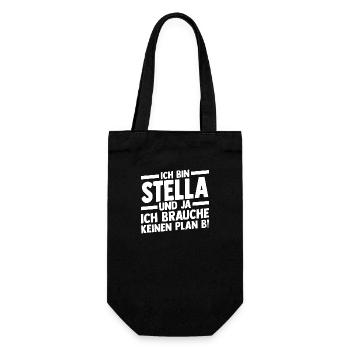First name Stella - Gift Bag for Bottles - black - Front