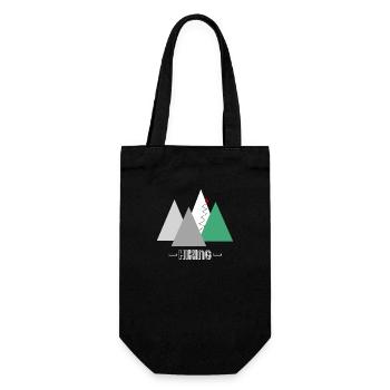 Conception de logo vert HIKING - Sac à bouteille - noir - Devant