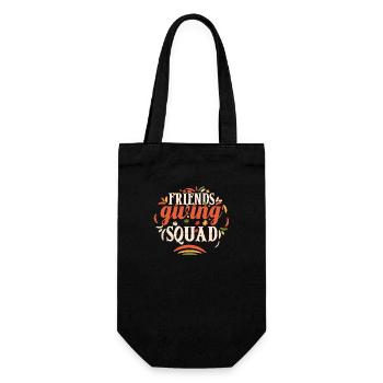 Friendsgiving-Truppe - Geschenkbeutel für Flaschen - Schwarz - Vorne