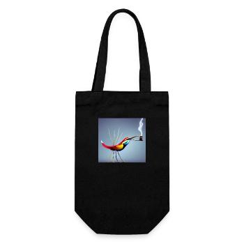 Autiactis Art - Oiseau de café - Sac à bouteille - noir - Devant