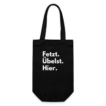 Se déchire mal ici. Drôle de dicton Dire de parti. - Sac à bouteille - noir - Devant
