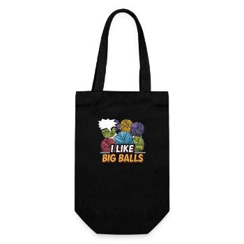 Funny inspiration for knitting fans - Gift Bag for Bottles - black - Front
