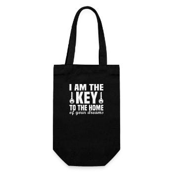 Realtor Real Estate Agent - Gift Bag for Bottles - black - Front