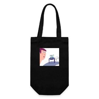 Autistic Art - Securities - Gift Bag for Bottles - black - Front